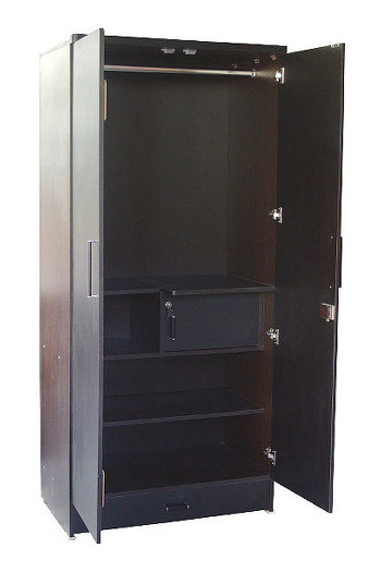 Buy 2 door and 3 door wardrobes. This 2 door wardrobe with a single drawer provide ample storage space. Make wardrobes for custom sizes at best prices in Delhi, Gurgaon and Noida.